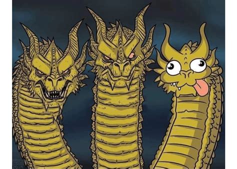 Three Headed Dragon Meme Template Inner Conflict