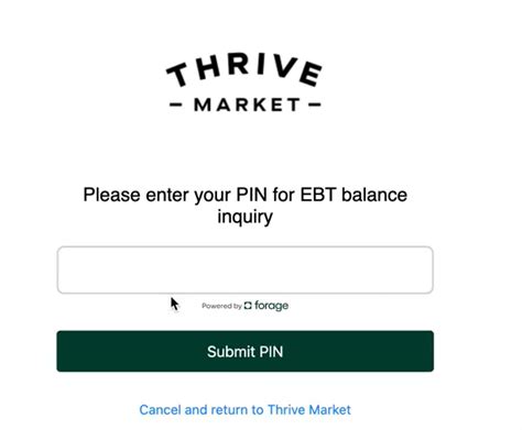 Thrive Market EBT Payments