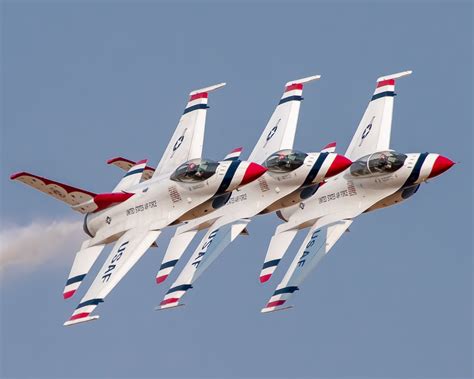 The Thunderbirds flying high