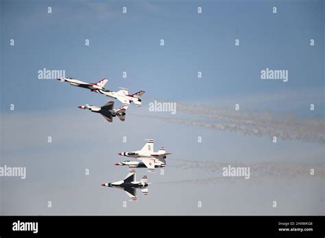 The Thunderbirds in split formation