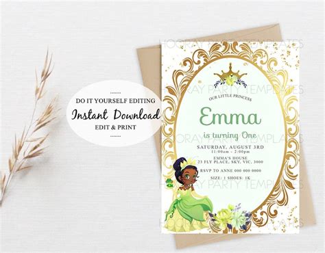 Tiana Fairy Tale Invitation