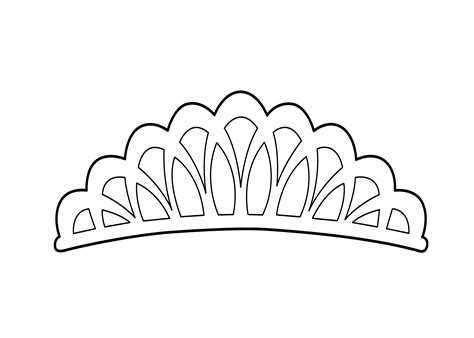 Tiara Template Printable for Royal Craft Fun