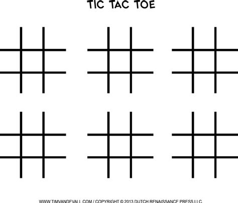 Tic Tac Toe Templates for Fun