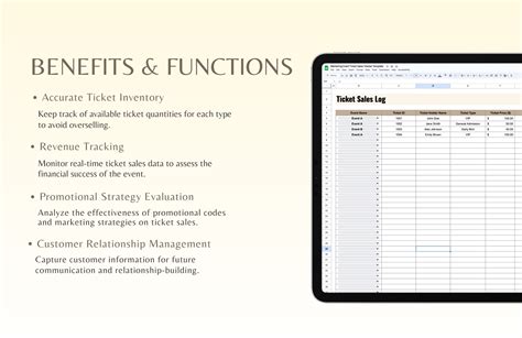 Ticket sales tracker template example 8