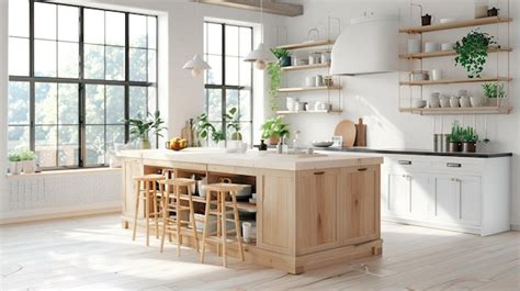 Tidy kitchen island