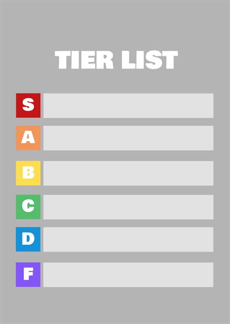 Tier List Generator