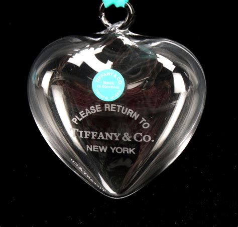 Tiffany & Co Crystal Heart Ornament