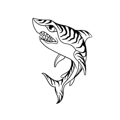 Tiger Shark Outline