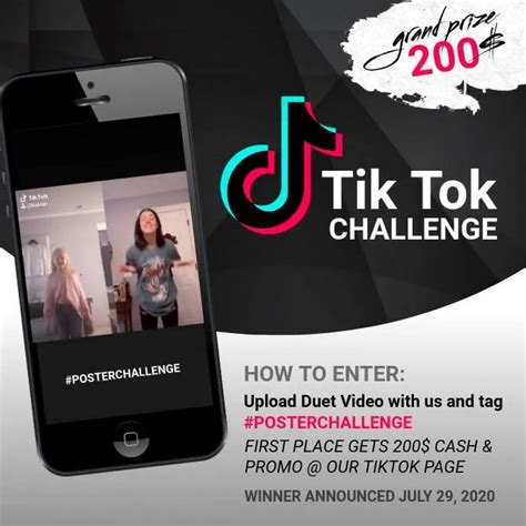 TikTok Challenge Poster Example 10