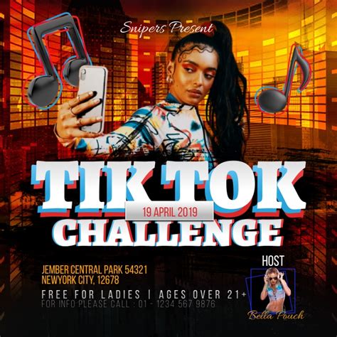 TikTok Challenge Poster Example 7