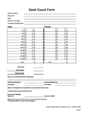 A till sheet template example