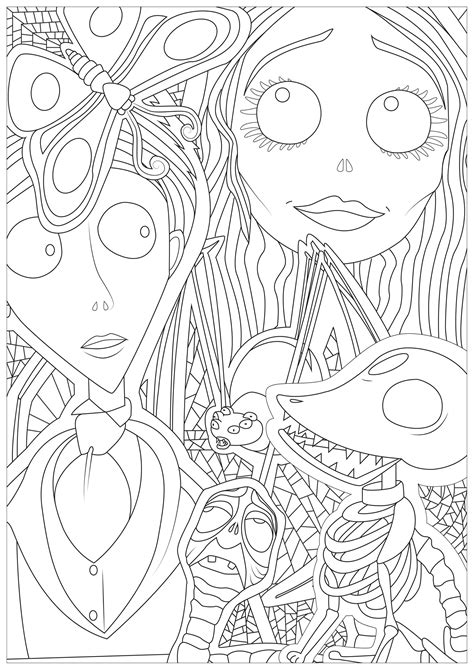 Tim Burton Coloring Pages Gallery 1