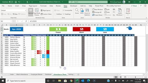 Time and Attendance Tracking with Excel Gallery 9