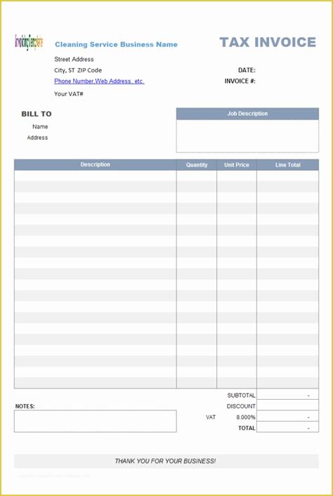 Time-Based Invoice Template for Apple Pages