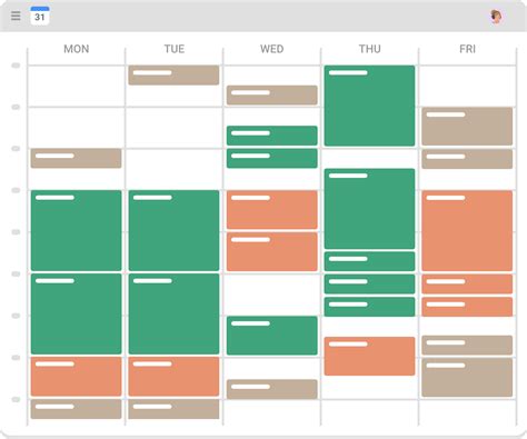 Time-Blocked Schedule