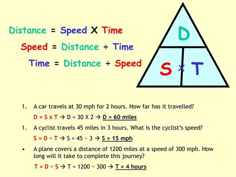 Time Distance Speed Diagram 3