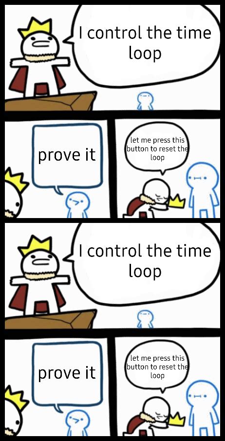 Time loop meme template