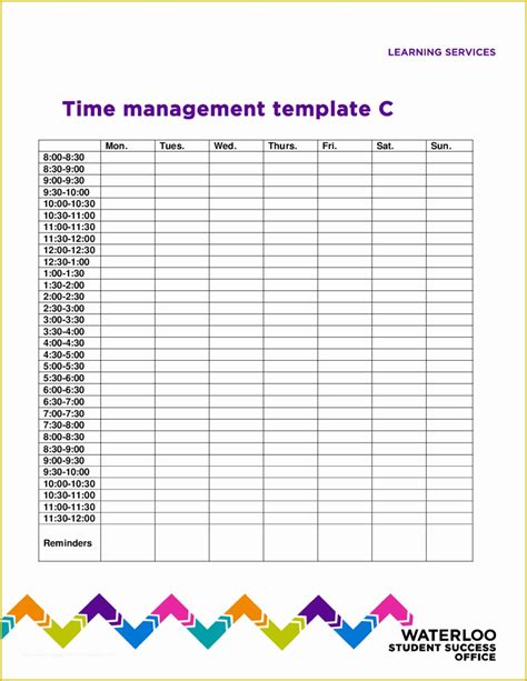 Time Management Excel Template