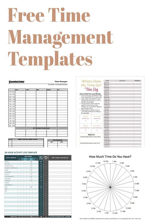 Time Management Printables