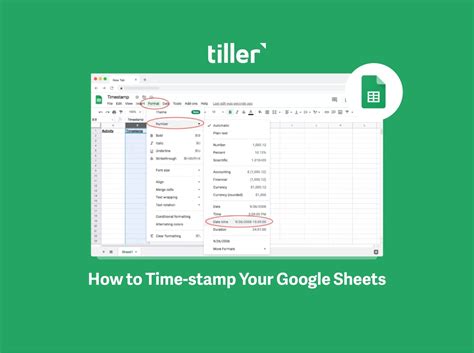 Time Stamping in Google Sheets