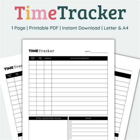 time tracking worksheet