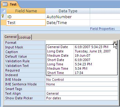 Time Value Format