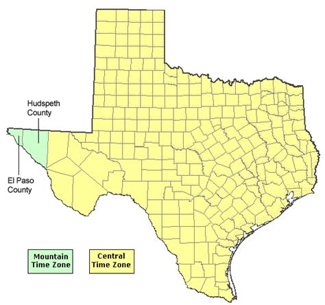 Time Zones in Texas