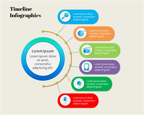 Timeline infographic template