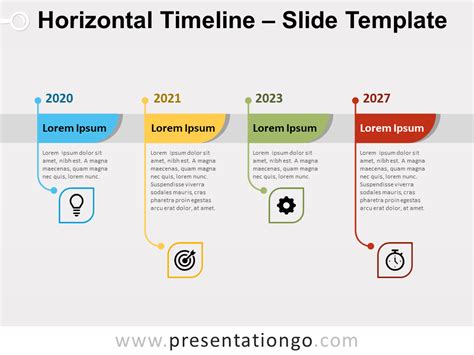 Horizontal Timeline Template