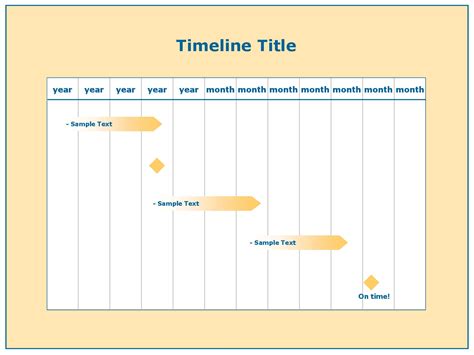 Timeline Template with Table