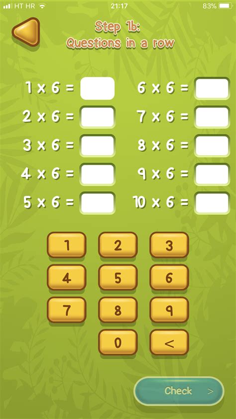 Times table practice apps and games