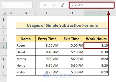 Timesheet with Formulas and Functions in Google Sheets