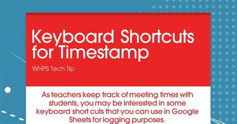 Timestamp Keyboard Shortcut in Google Sheets