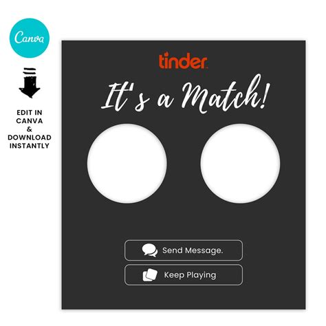 Tinder match template 3