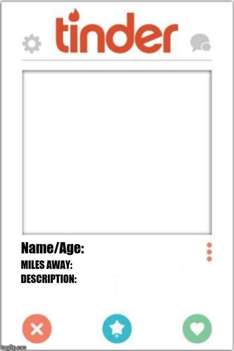 Tinder Profile Template Example 2