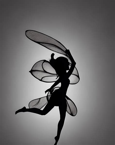 Tinkerbell Silhouette with 3D Effect