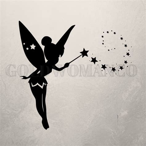 Tinkerbell Silhouette with Custom Design