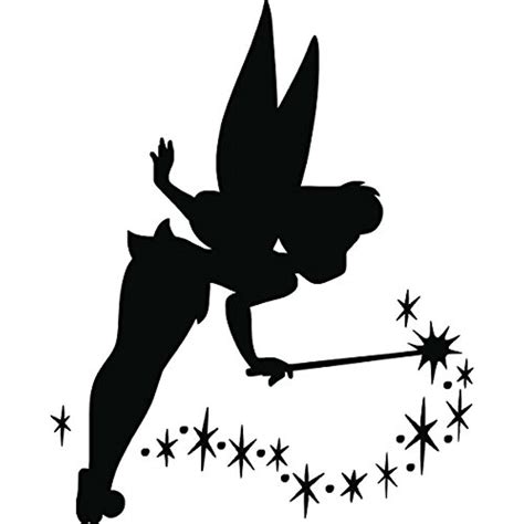 Tinkerbell Silhouette with Pixie Dust