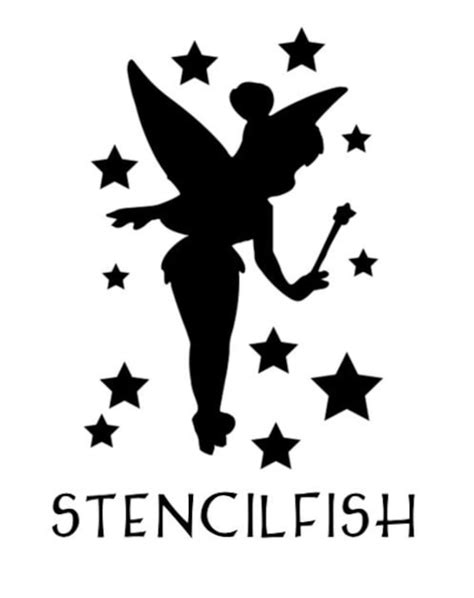 Tinkerbell stencil art