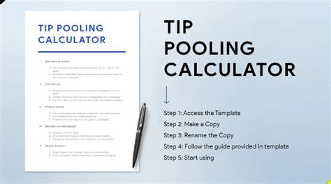 Tip Pool Calculator Summary