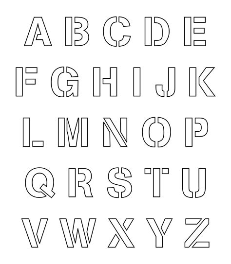 tips and tricks for 2-inch printable stencil letters