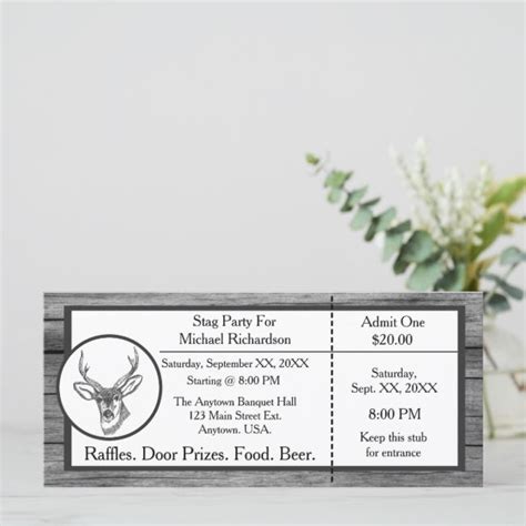 Tips for Creating Effective Stag Party Ticket Templates