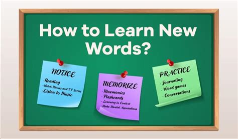 Tips for learning new words