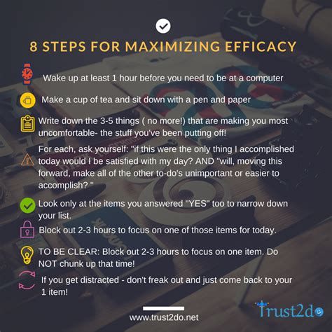 Tips for Maximizing Efficacy