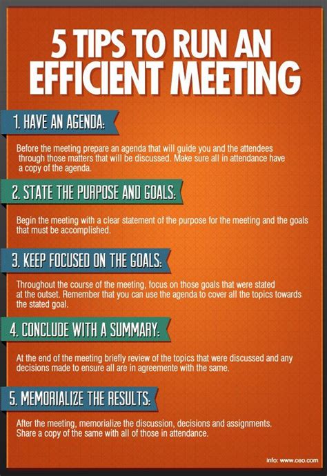 Tips for Meeting Agenda