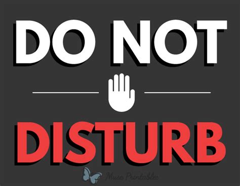 Tips for using a do not disturb sign effectively