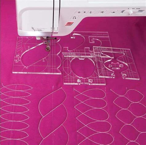 Tips for using free motion quilting templates