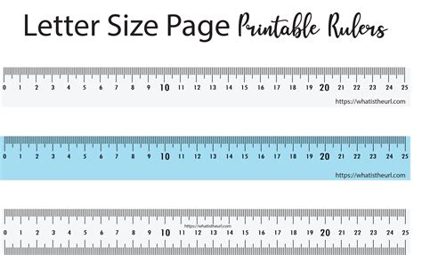 Tips for using printable ruler templates