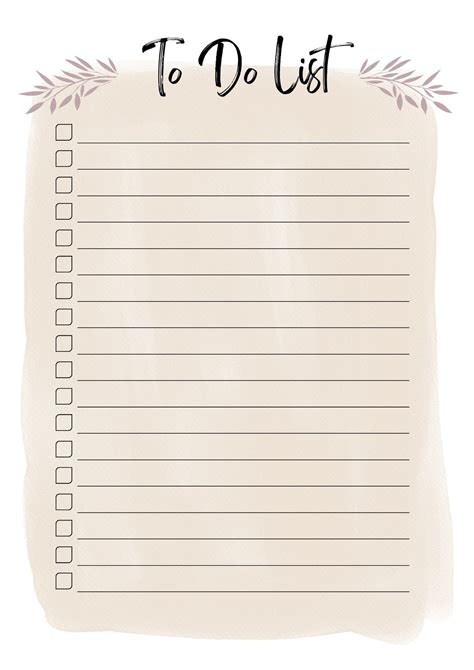 to-do list template example