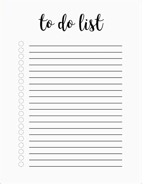 A sample to-do list template in Goodnotes